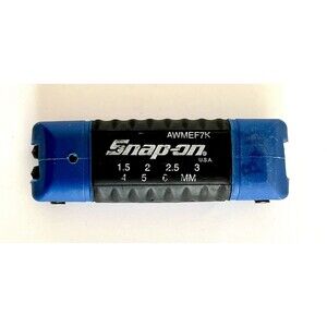 Snap-on AWMEF6K Folding Metric Hex Key Set 3-10mm 6pc Metal Blue/Black